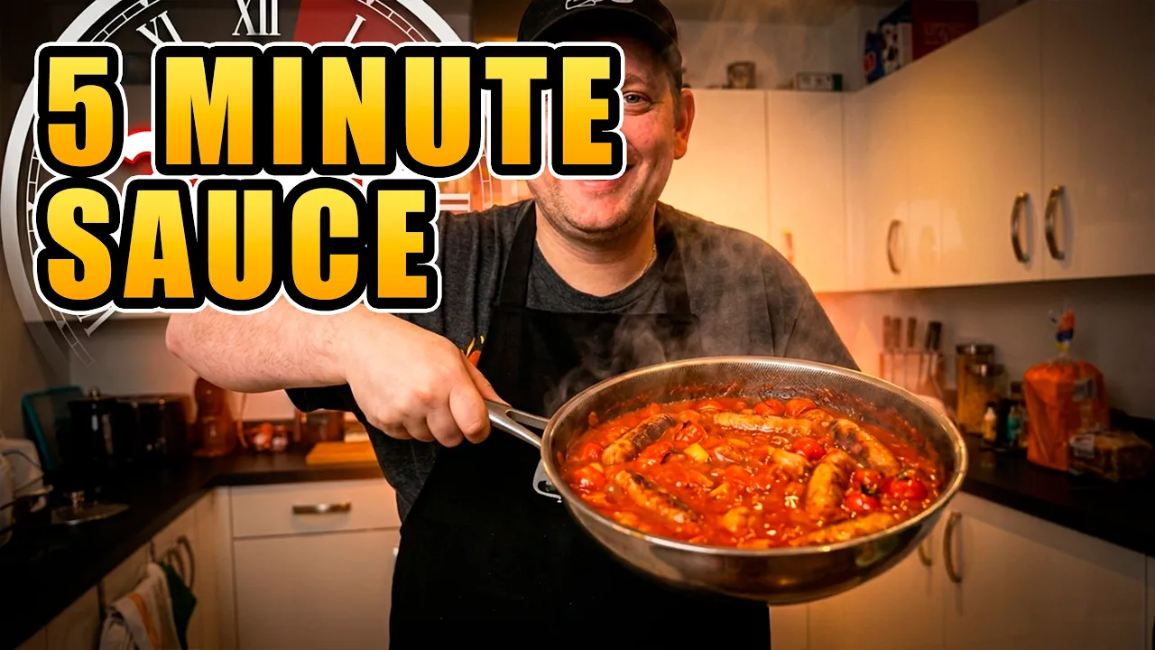 Homemade Pasta Sauce + Sausage + Peperami